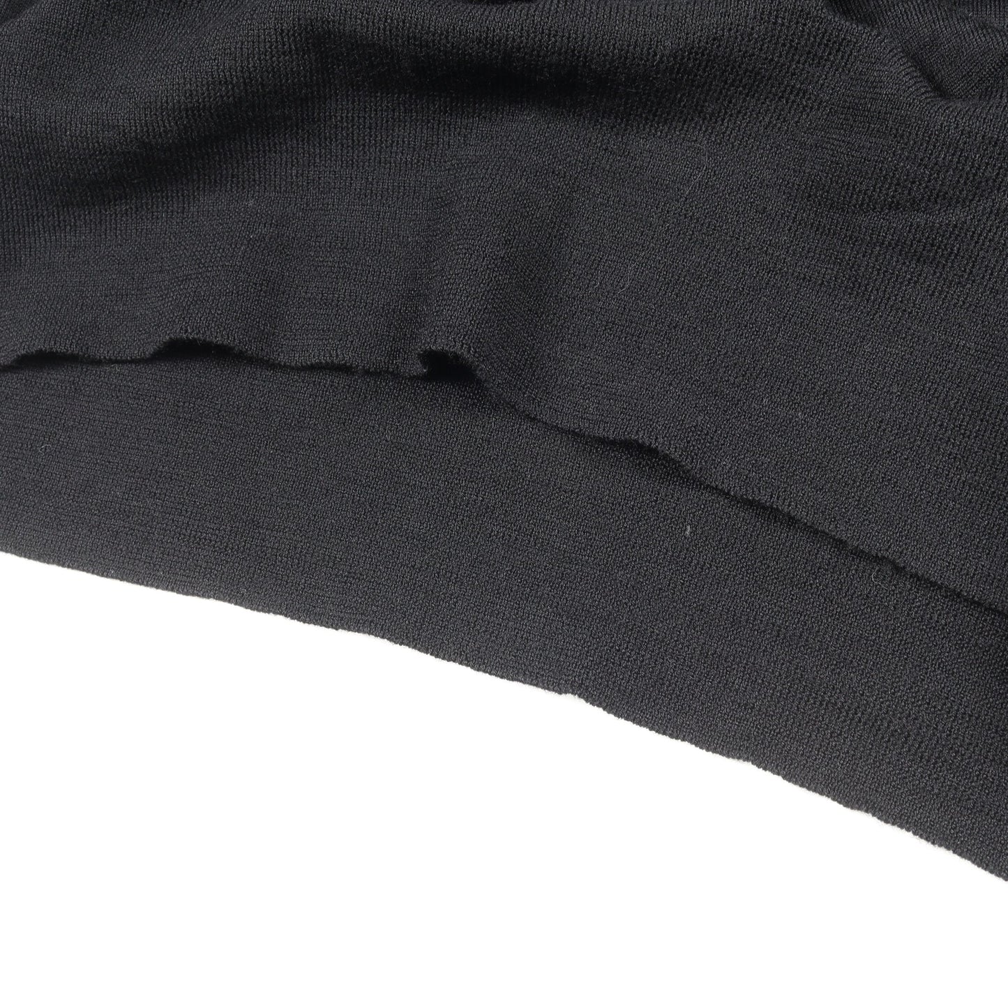 ギャザースリーブ Vネック ニット トップス ウール ブラック ジュンヤワタナベコムデギャルソン トップス JUNYA WATANABE COMME des GARCONS
