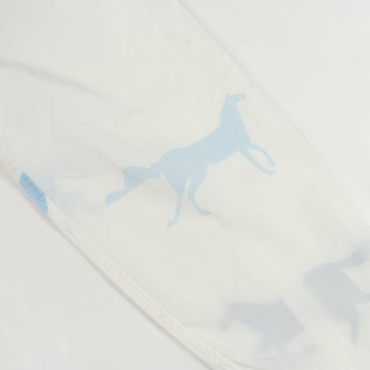 PUZZLE VEGETAL 長袖 シャツ コットン ホワイト ライトブルー グレー エルメス トップス HERMES