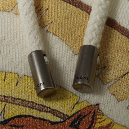 タイガープリント プルオーバーパーカー コットン オフホワイト マルチカラー グッチ トップス GUCCI