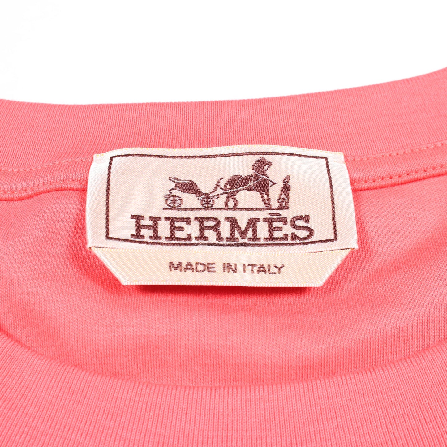 H'Cheval アッシュヴァル 半袖Tシャツ コットン ピンク エルメス トップス HERMES