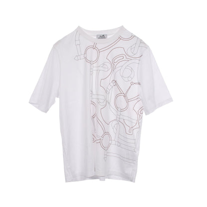 Eperon d'Or エプロンドールモザイク 半袖Tシャツ コットン ホワイト エルメス
