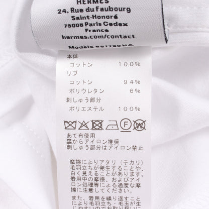 Eperon d'Or エプロンドールモザイク 半袖Tシャツ コットン ホワイト エルメス