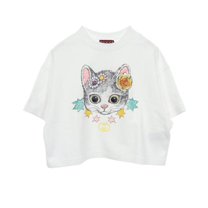 GUCCI × ヒグチユウコ 半袖 スウェットシャツ コットン ホワイト マルチカラー グッチ トップス GUCCI