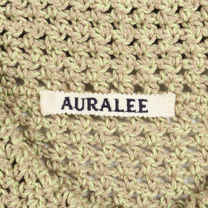 カギ編み カーディガン コットン イエローグリーン オーラリー トップス AURALEE