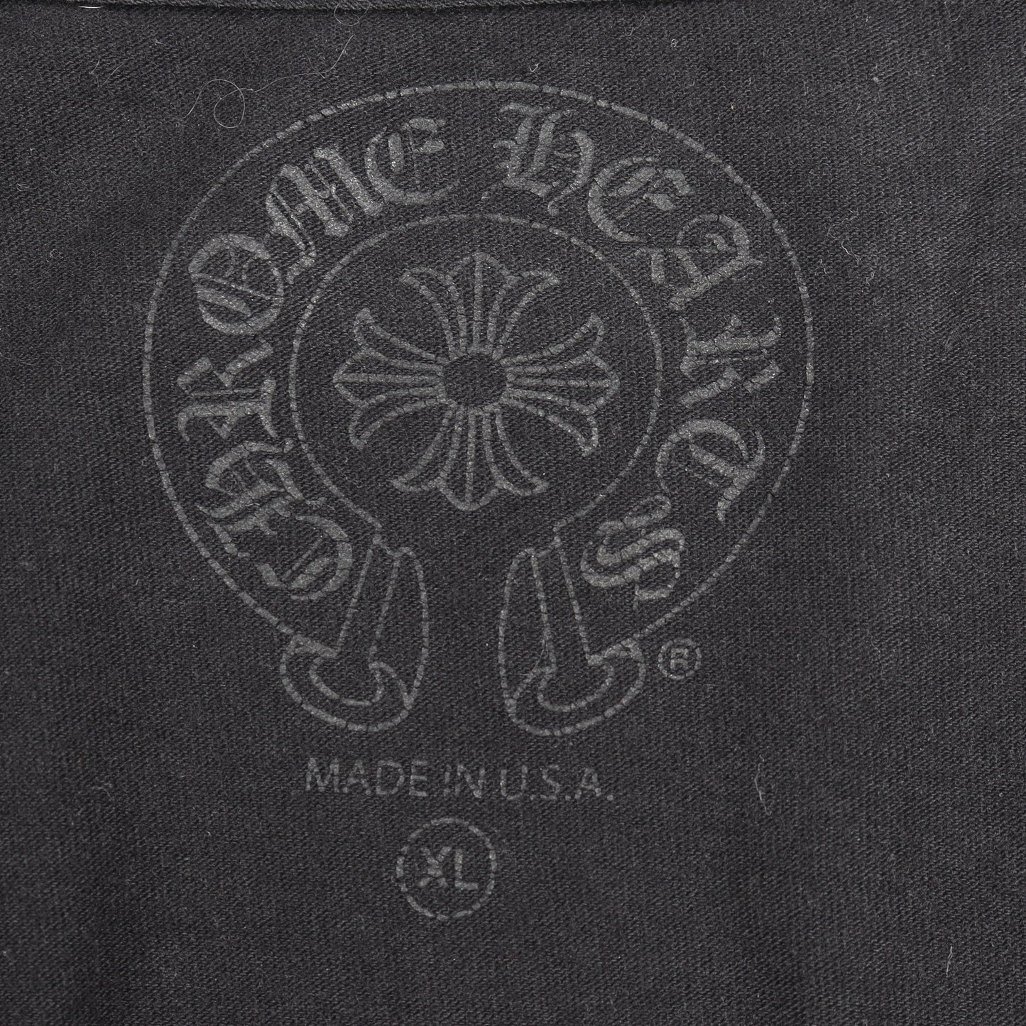 ネックロゴ ポケット付き 長袖Tシャツ コットン ブラック パープル クロムハーツ トップス Chrome Hearts