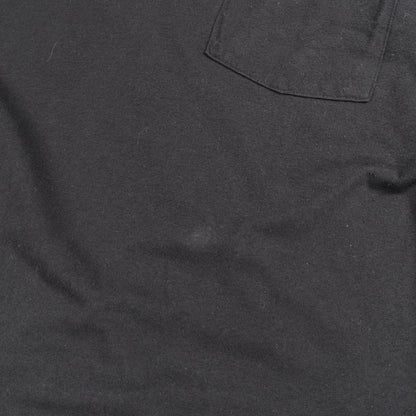 ネックロゴ ポケット付き 長袖Tシャツ コットン ブラック パープル クロムハーツ トップス Chrome Hearts