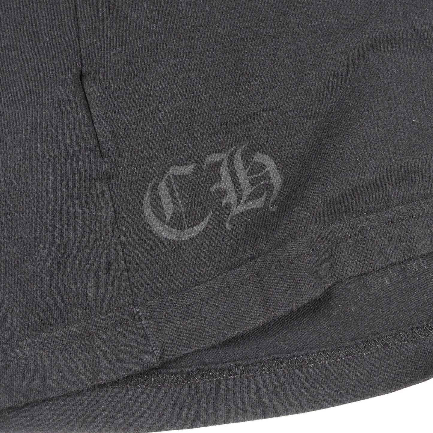 ネックロゴ ポケット付き 長袖Tシャツ コットン ブラック パープル クロムハーツ トップス Chrome Hearts