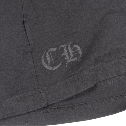 ネックロゴ ポケット付き 長袖Tシャツ コットン ブラック パープル クロムハーツ トップス Chrome Hearts