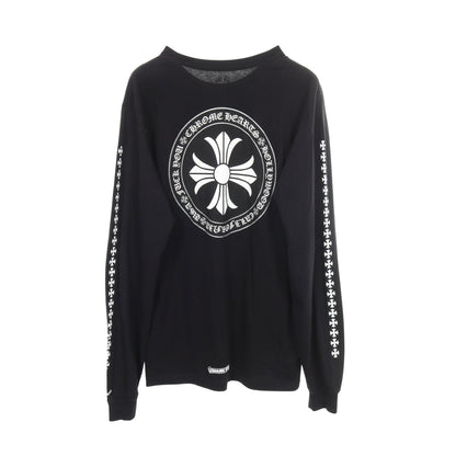 サークルロゴ アームロゴ ポケット付き 長袖Tシャツ コットン ブラック クロムハーツ トップス Chrome Hearts