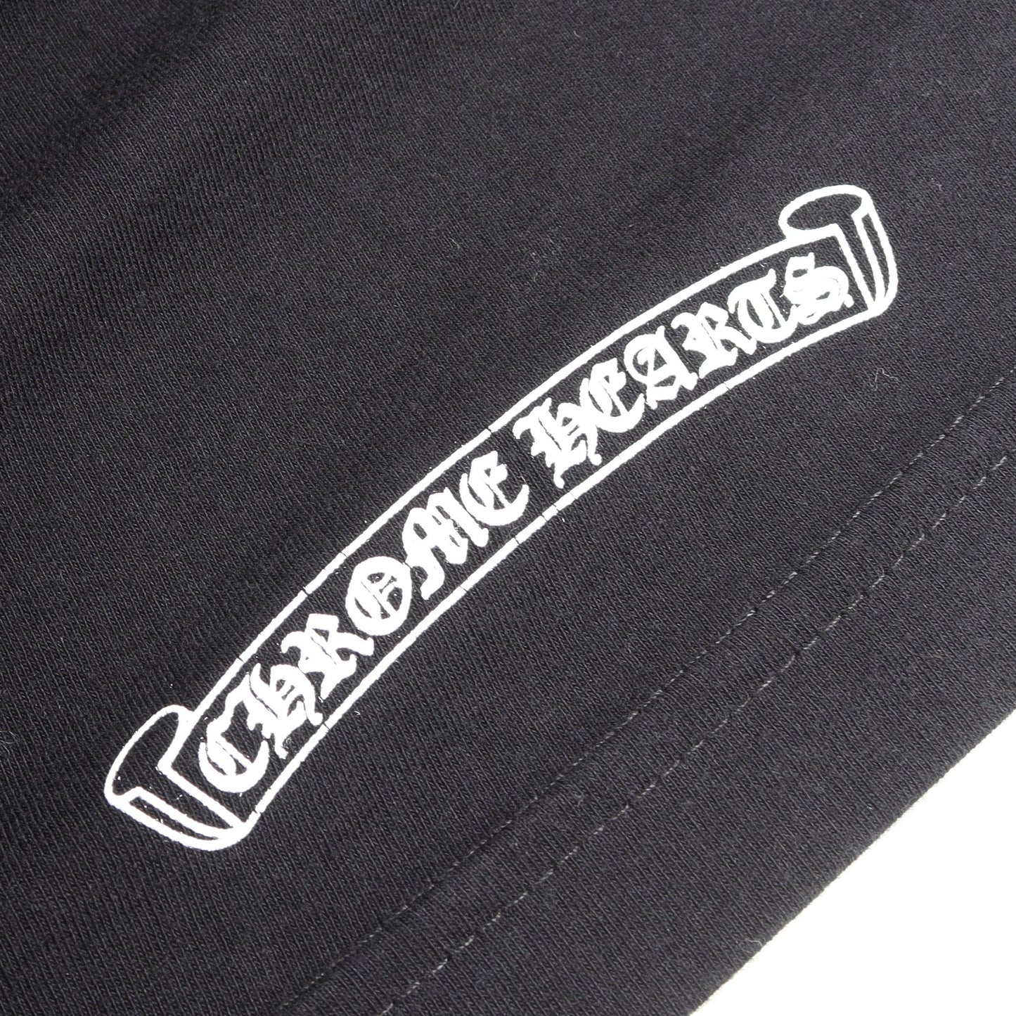 サークルロゴ アームロゴ ポケット付き 長袖Tシャツ コットン ブラック クロムハーツ トップス Chrome Hearts