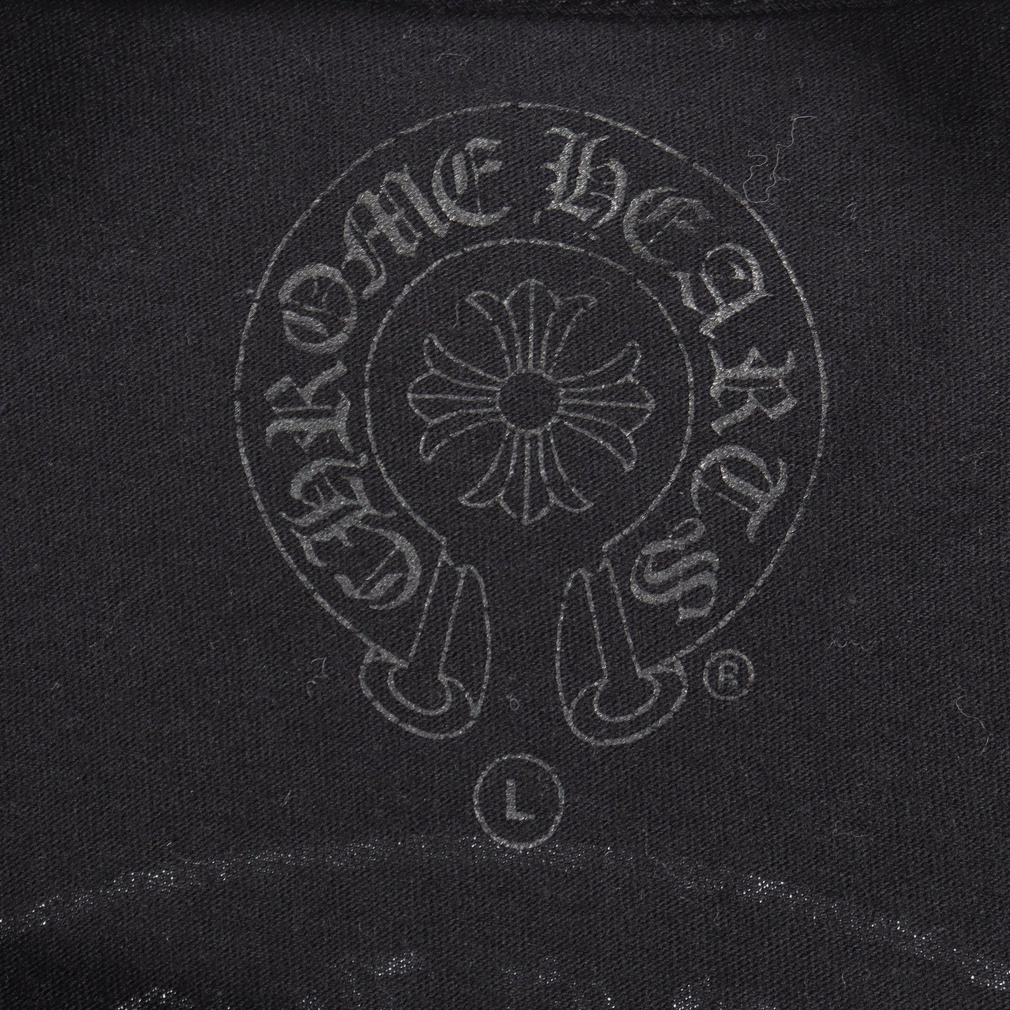 サークルロゴ アームロゴ ポケット付き 長袖Tシャツ コットン ブラック クロムハーツ トップス Chrome Hearts