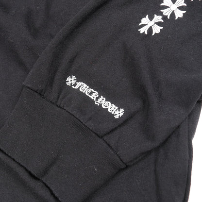 サークルロゴ アームロゴ ポケット付き 長袖Tシャツ コットン ブラック クロムハーツ トップス Chrome Hearts