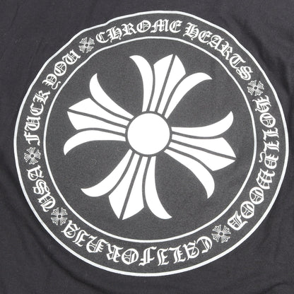 サークルロゴ アームロゴ ポケット付き 長袖Tシャツ コットン ブラック クロムハーツ トップス Chrome Hearts