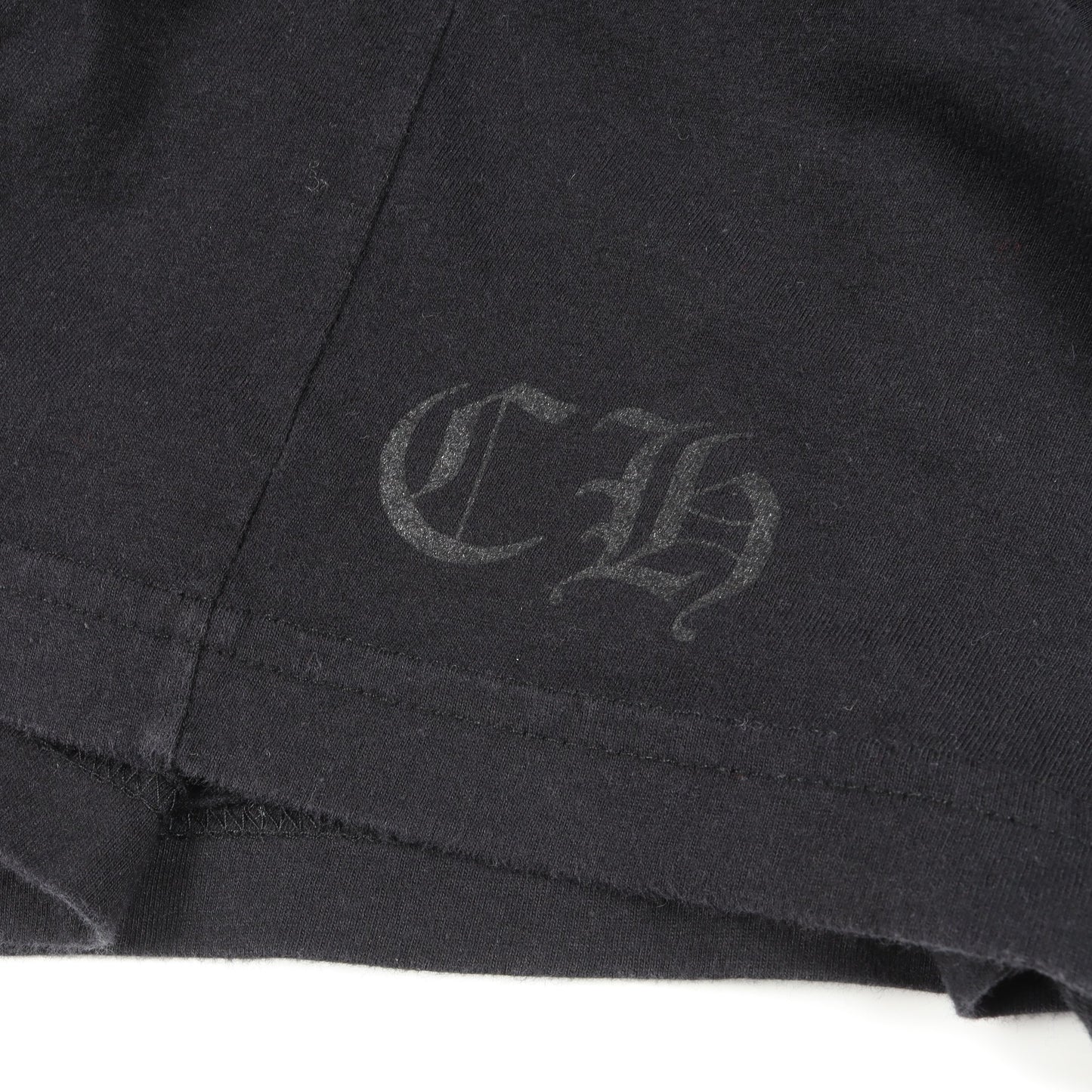 ホースシュー アームフローラルプリント ポケット付き 長袖Tシャツ コットン ブラック クロムハーツ トップス Chrome Hearts