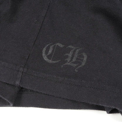 ホースシュー アームフローラルプリント ポケット付き 長袖Tシャツ コットン ブラック クロムハーツ トップス Chrome Hearts