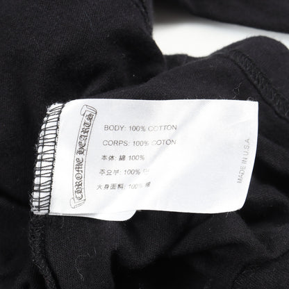 ホースシュー アームフローラルプリント ポケット付き 長袖Tシャツ コットン ブラック クロムハーツ トップス Chrome Hearts