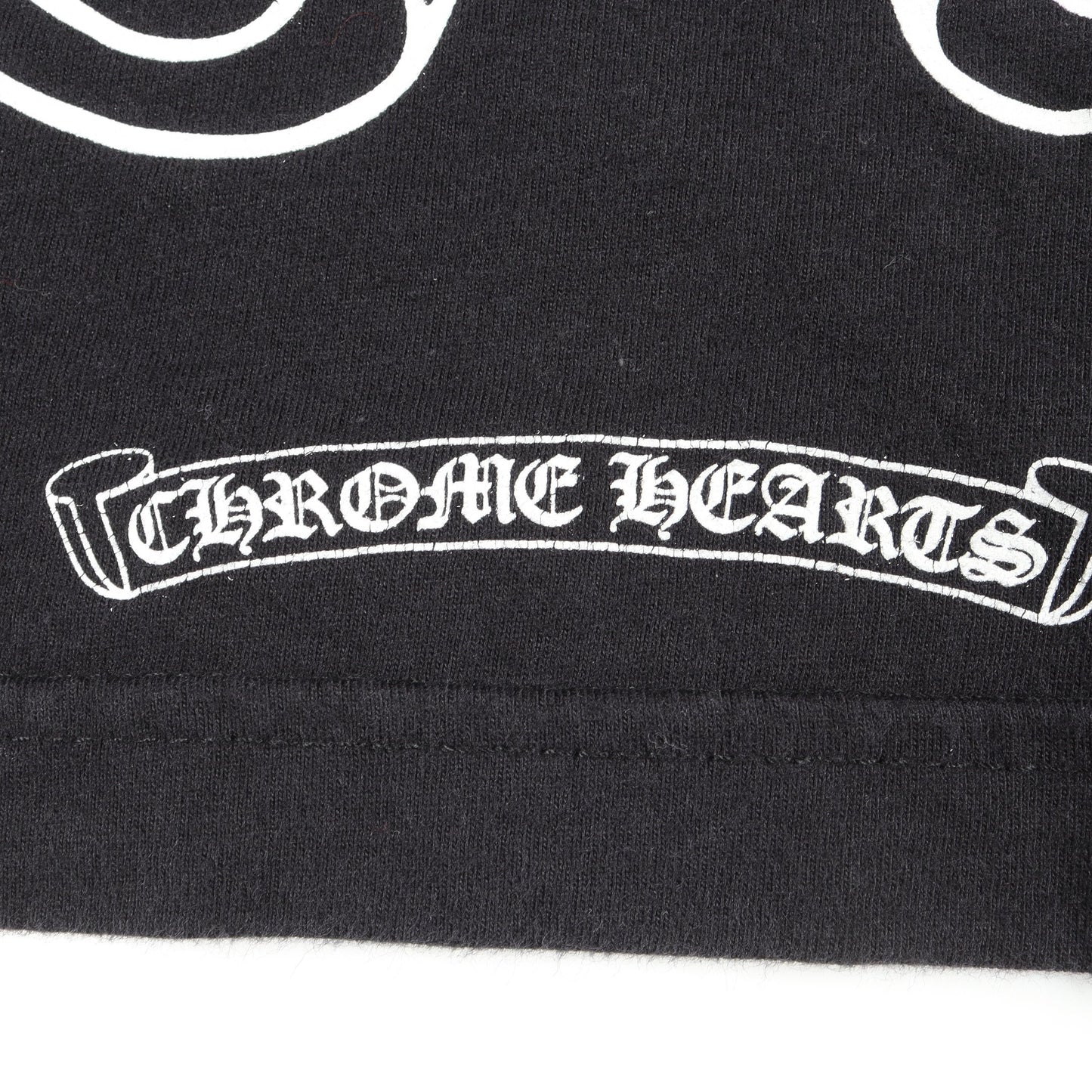 ホースシュー アームフローラルプリント ポケット付き 長袖Tシャツ コットン ブラック クロムハーツ トップス Chrome Hearts