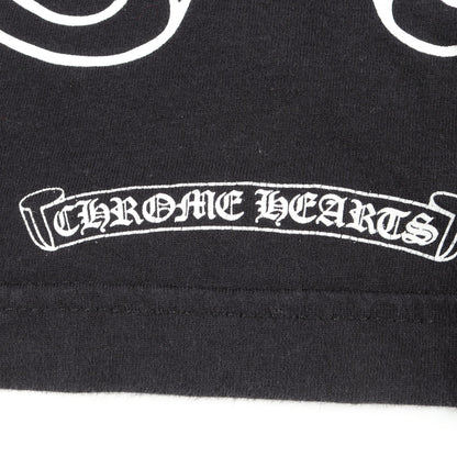 ホースシュー アームフローラルプリント ポケット付き 長袖Tシャツ コットン ブラック クロムハーツ トップス Chrome Hearts