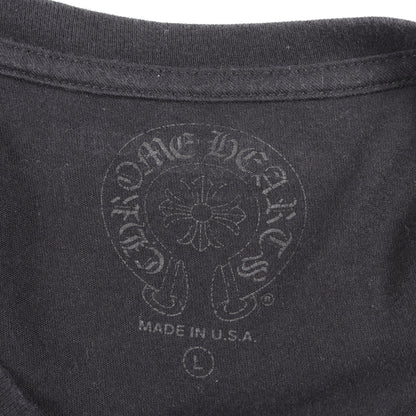 ホースシュー アームフローラルプリント ポケット付き 長袖Tシャツ コットン ブラック クロムハーツ トップス Chrome Hearts