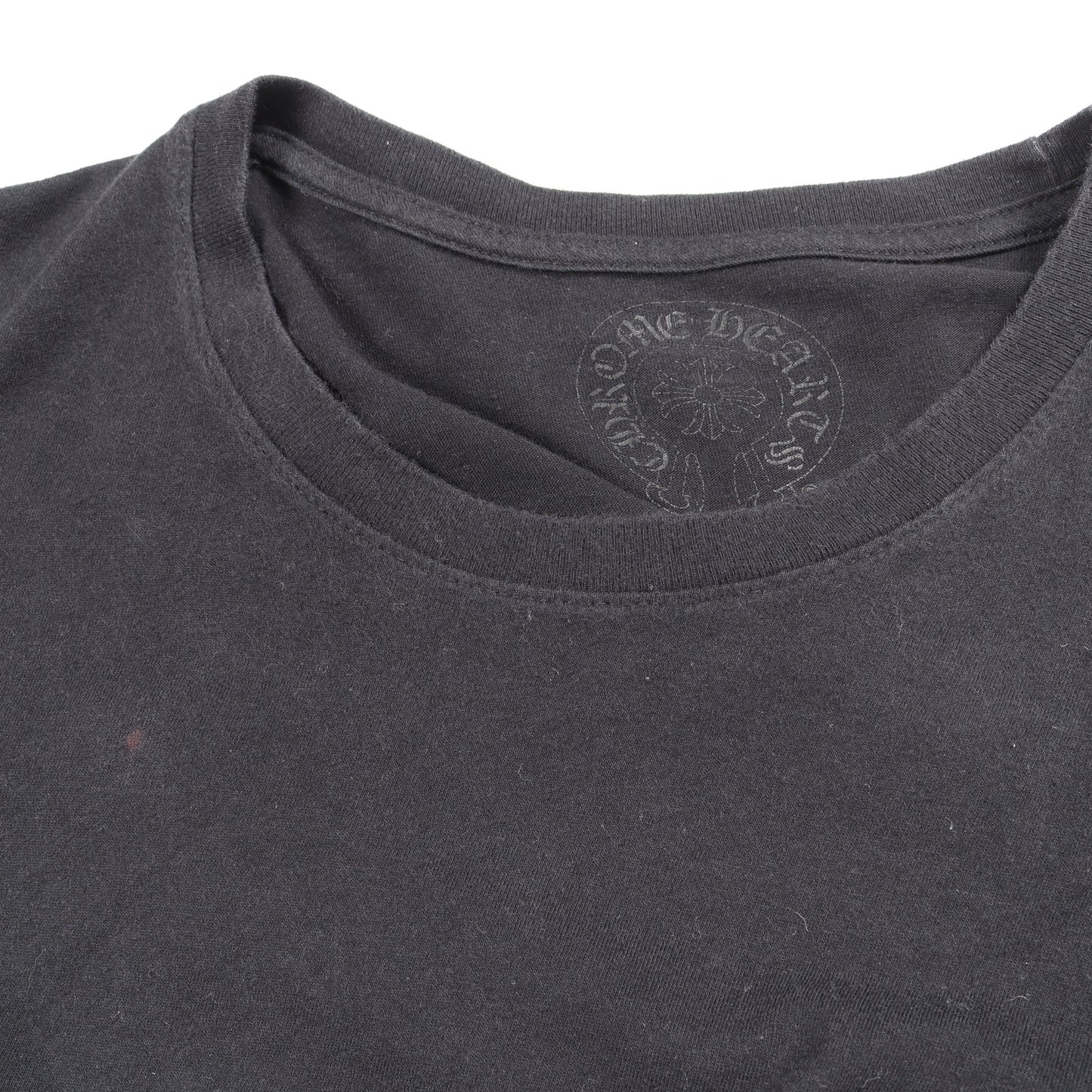 ホースシュー アームフローラルプリント ポケット付き 長袖Tシャツ コットン ブラック クロムハーツ トップス Chrome Hearts