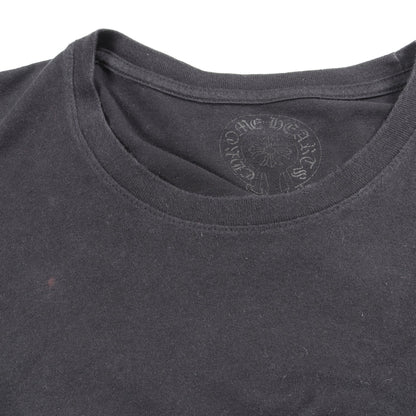 ホースシュー アームフローラルプリント ポケット付き 長袖Tシャツ コットン ブラック クロムハーツ トップス Chrome Hearts
