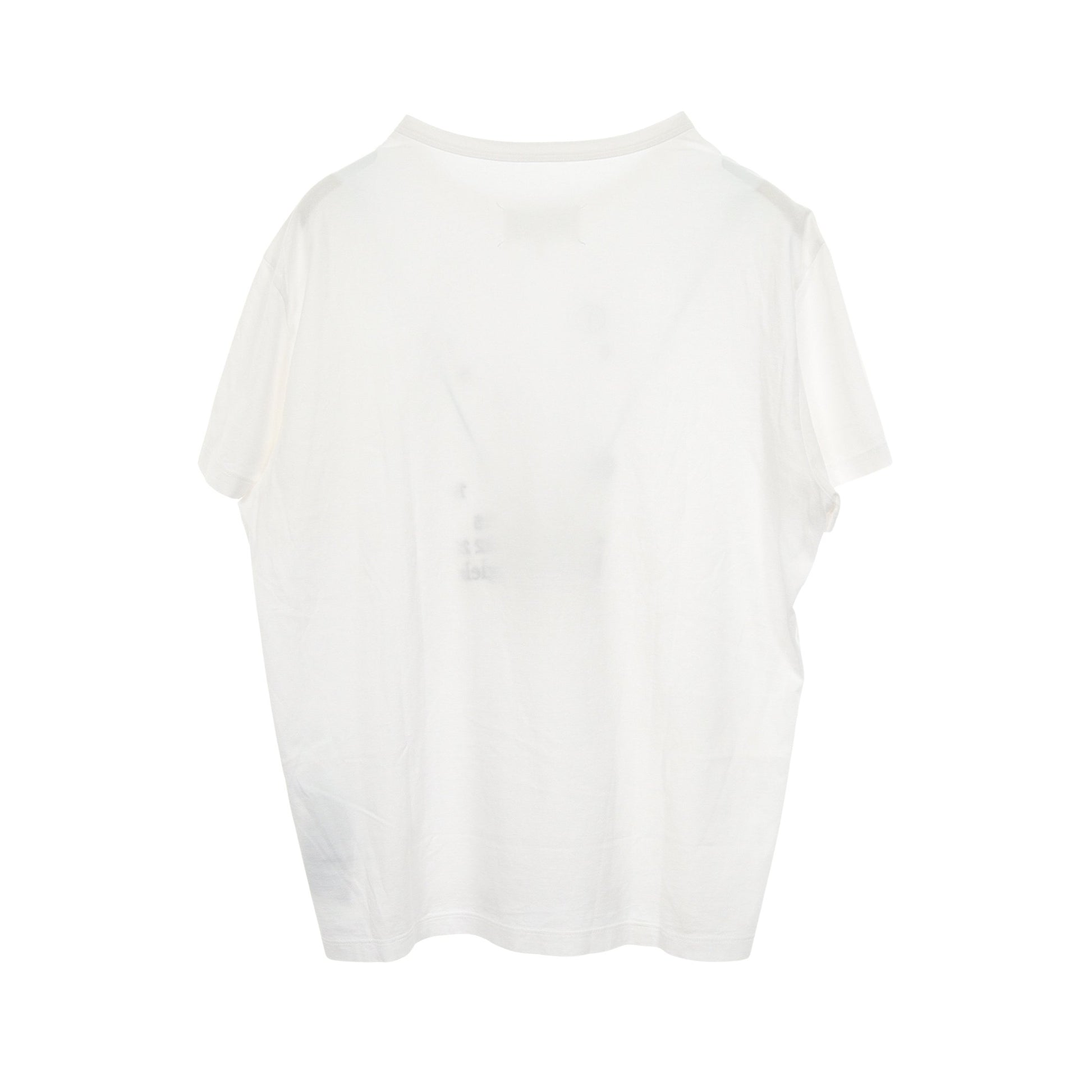 カレンダーロゴ 刺繍 半袖Tシャツ コットン ホワイト メゾンマルジェラ110 トップス Maison Margiela 1 10