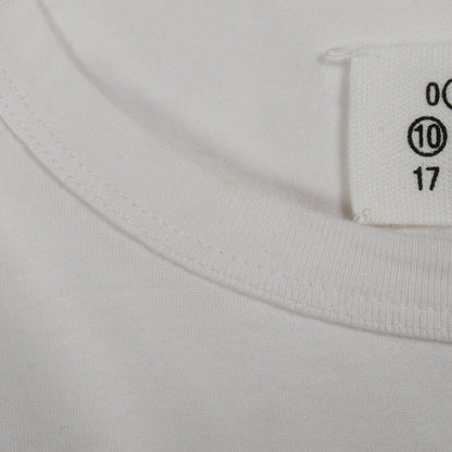 カレンダーロゴ 刺繍 半袖Tシャツ コットン ホワイト メゾンマルジェラ110 トップス Maison Margiela 1 10