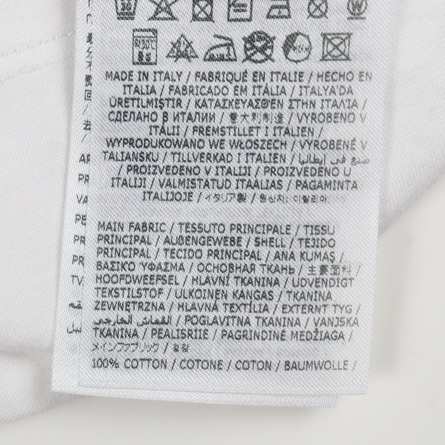 カレンダーロゴ 刺繍 半袖Tシャツ コットン ホワイト メゾンマルジェラ110 トップス Maison Margiela 1 10