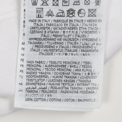 カレンダーロゴ 刺繍 半袖Tシャツ コットン ホワイト メゾンマルジェラ110 トップス Maison Margiela 1 10