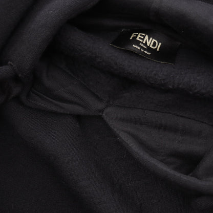 ズッカ プルオーバーパーカー スウェットパンツ セットアップ コットン ウール ブラック ゴールド ブラウン フェンディ スーツ FENDI