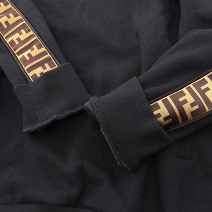 ズッカ プルオーバーパーカー スウェットパンツ セットアップ コットン ウール ブラック ゴールド ブラウン フェンディ スーツ FENDI