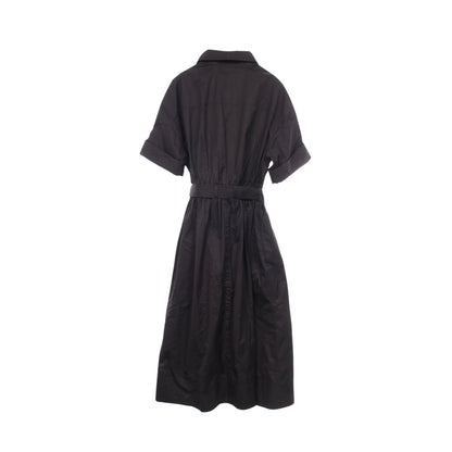 Robe loose ルーズドレス セリエボタン ワンピース コットン ブラック エルメス