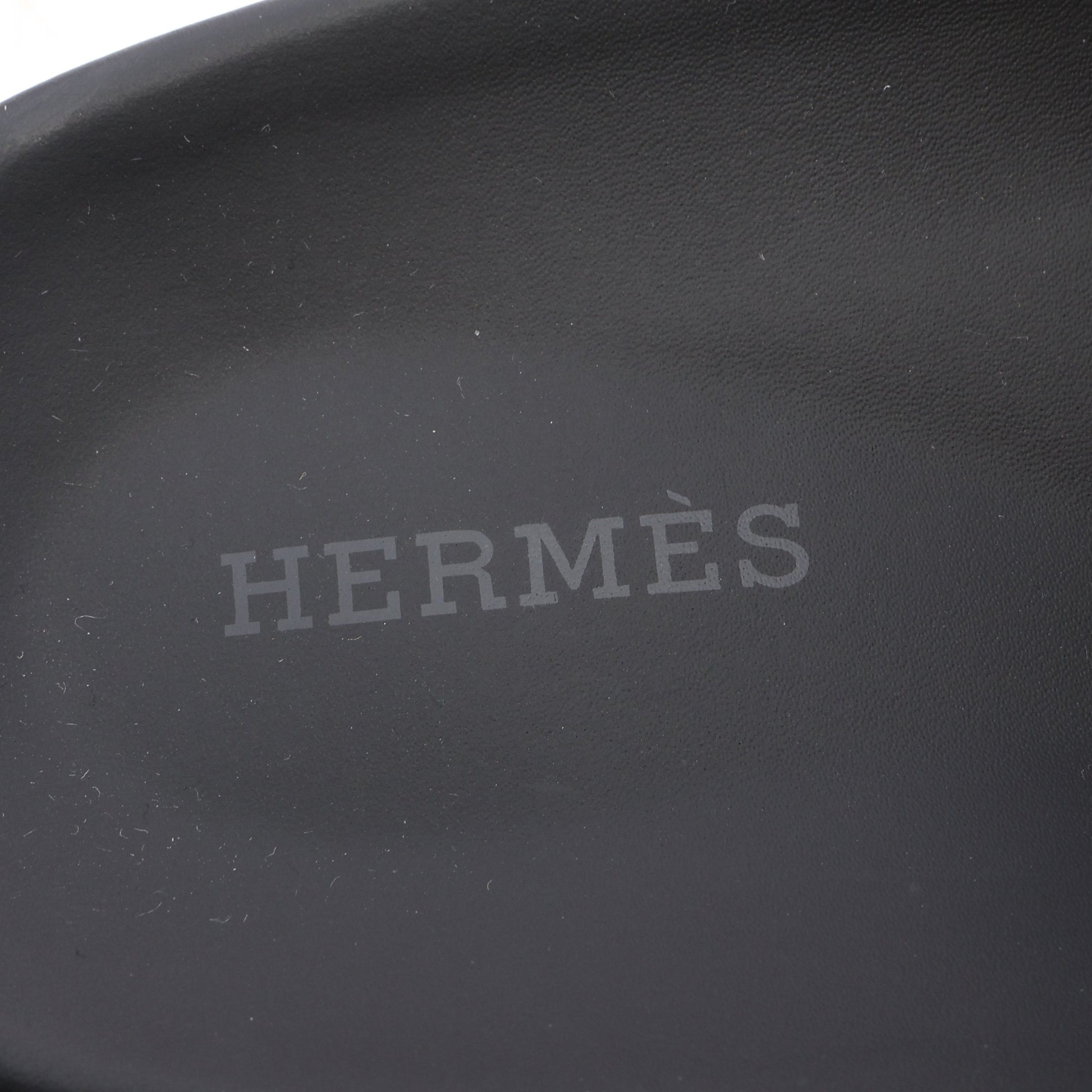 シプレ ゴールド ブラック スライドサンダル レザー ライトブラウン エルメス シューズ HERMES