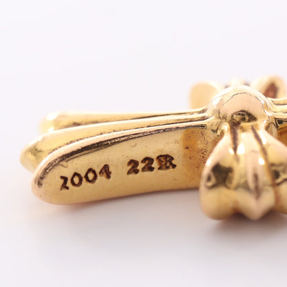 CHクロス ベビーファット ペンダントトップ 22K ダイヤモンド ゴールド クリア クロムハーツ