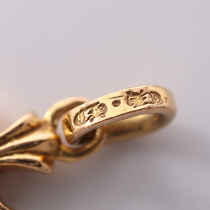 CHクロス ベビーファット ペンダントトップ 22K ダイヤモンド ゴールド クリア クロムハーツ