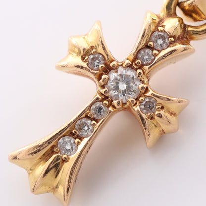 CHクロス ベビーファット ペンダントトップ 22K ダイヤモンド ゴールド クリア クロムハーツ