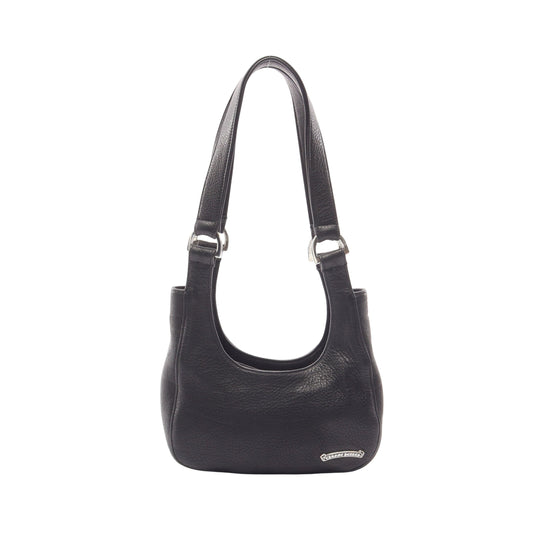 HOBO スクロールラベル ショルダーバッグ レザー SV925 ブラック クロムハーツ バッグ Chrome Hearts