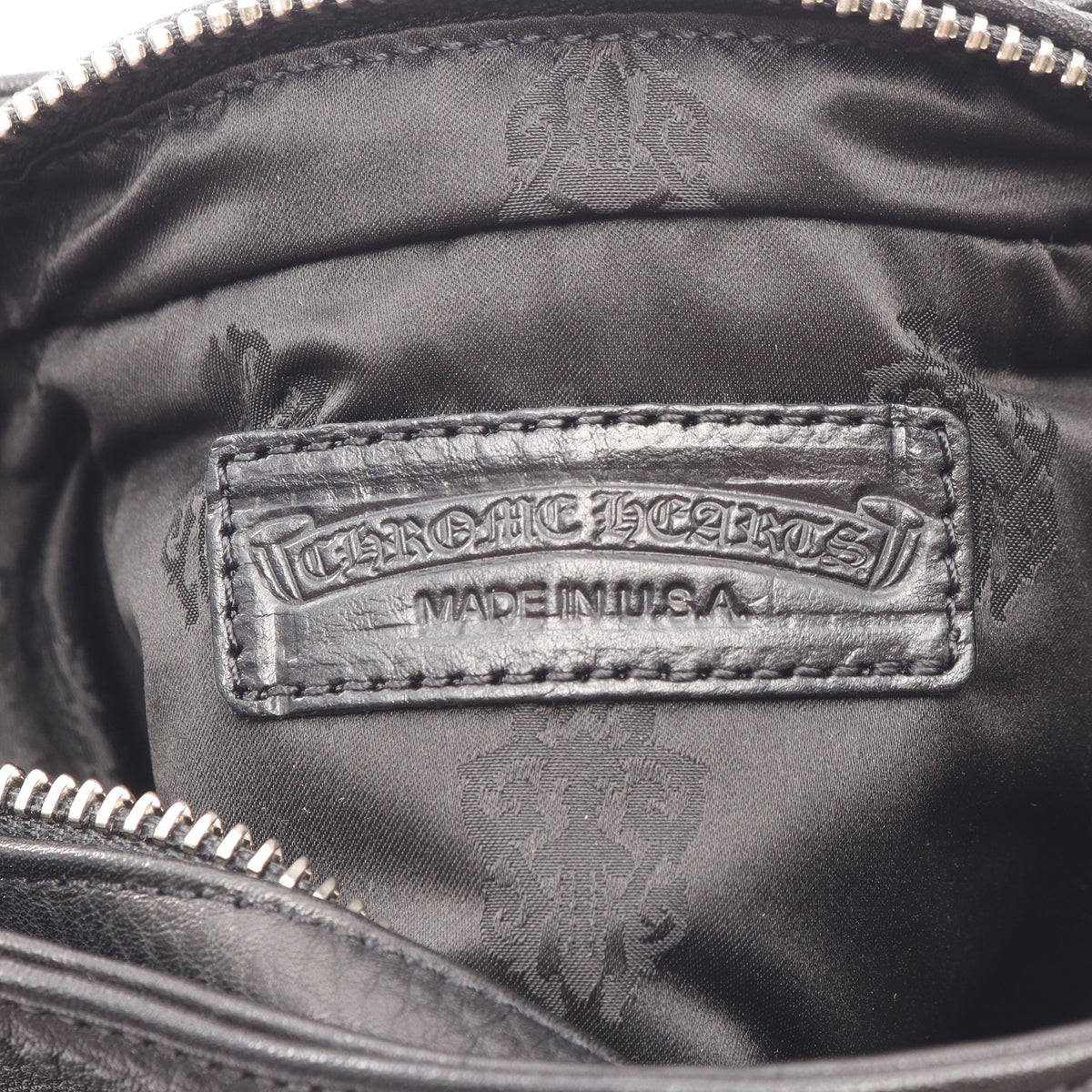 HOBO スクロールラベル ショルダーバッグ レザー SV925 ブラック クロムハーツ