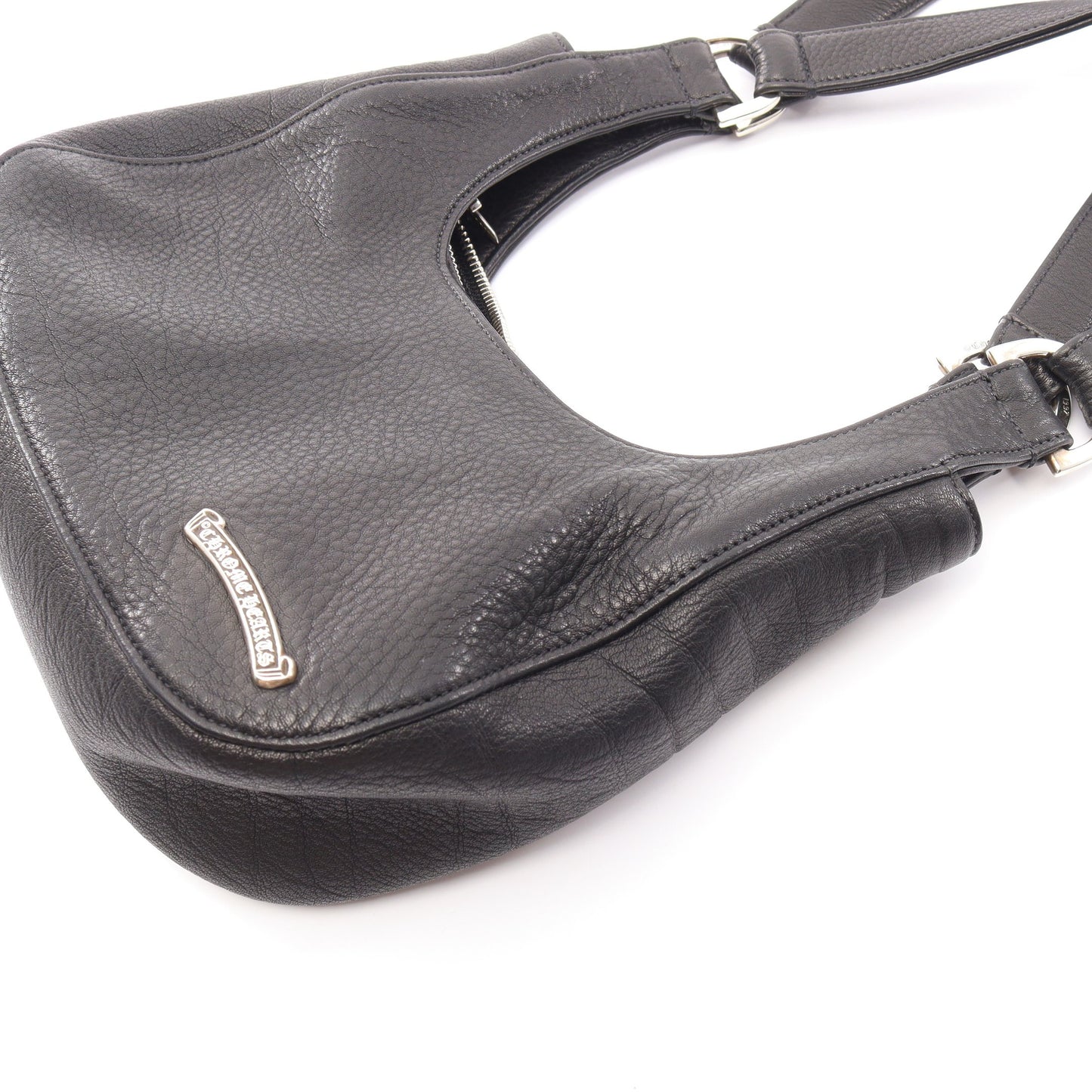 HOBO スクロールラベル ショルダーバッグ レザー SV925 ブラック クロムハーツ
