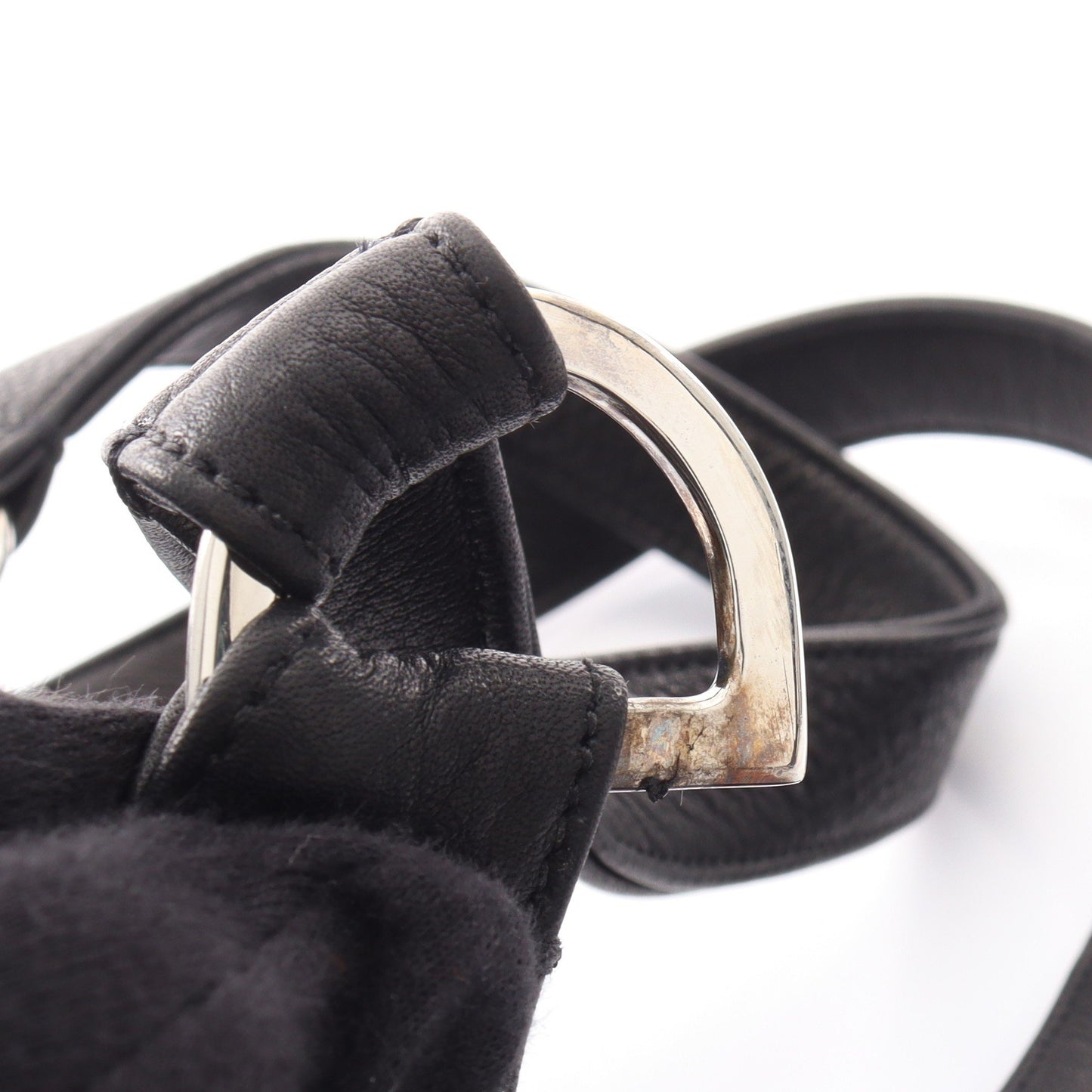 HOBO スクロールラベル ショルダーバッグ レザー SV925 ブラック クロムハーツ
