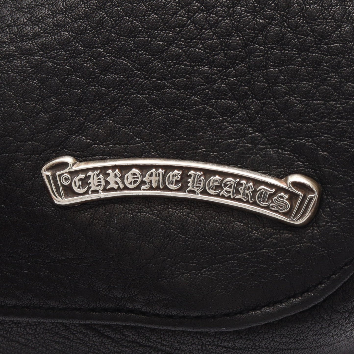 HOBO スクロールラベル ショルダーバッグ レザー SV925 ブラック クロムハーツ