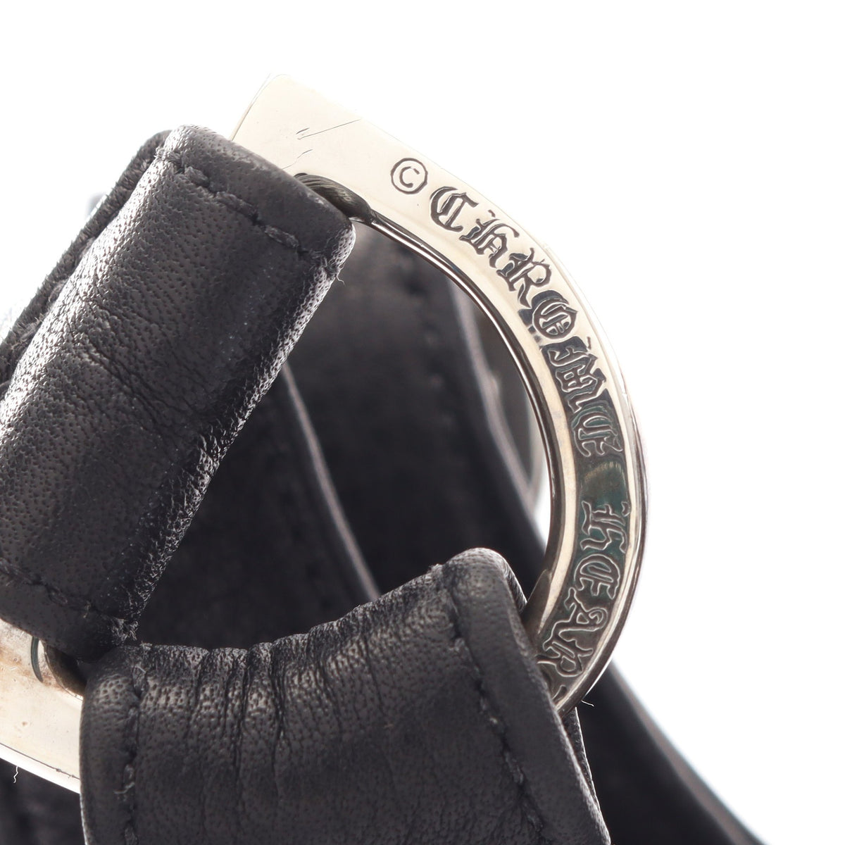 HOBO スクロールラベル ショルダーバッグ レザー SV925 ブラック クロムハーツ