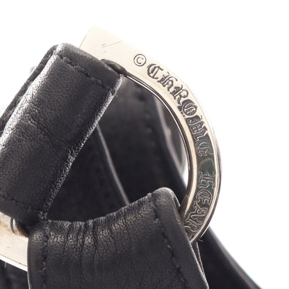 HOBO スクロールラベル ショルダーバッグ レザー SV925 ブラック クロムハーツ