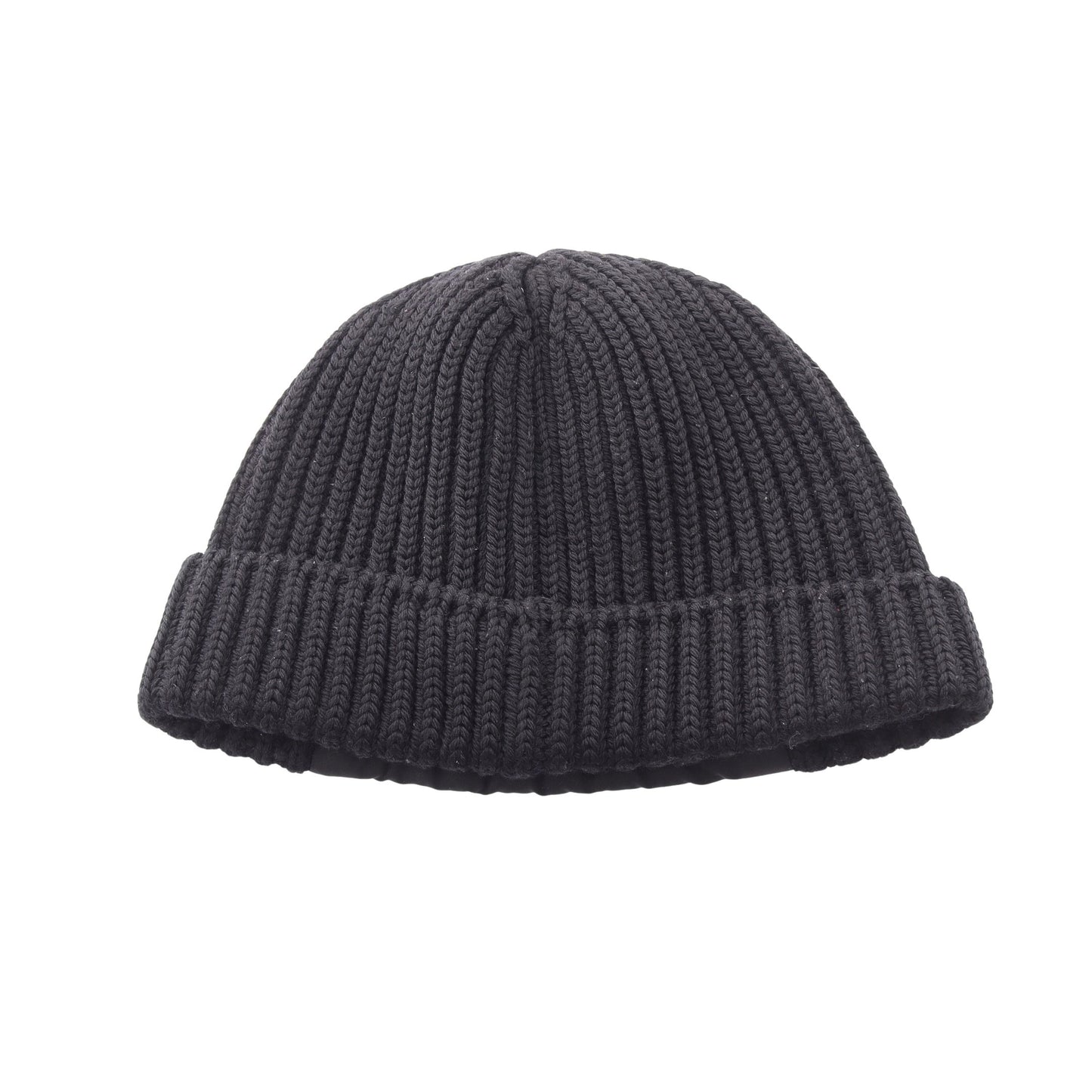 Re-Nylon 三角プレート 切替 ニットキャップ ビーニー ウール ナイロン ブラック プラダ
