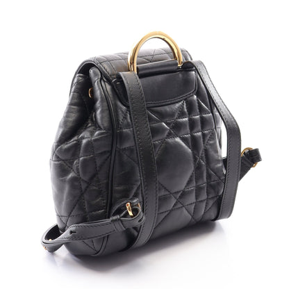 CARO カロ スモール マクロカナージュ バックパック リュックサック レザー ブラック クリスチャンディオール バッグ Christian Dior