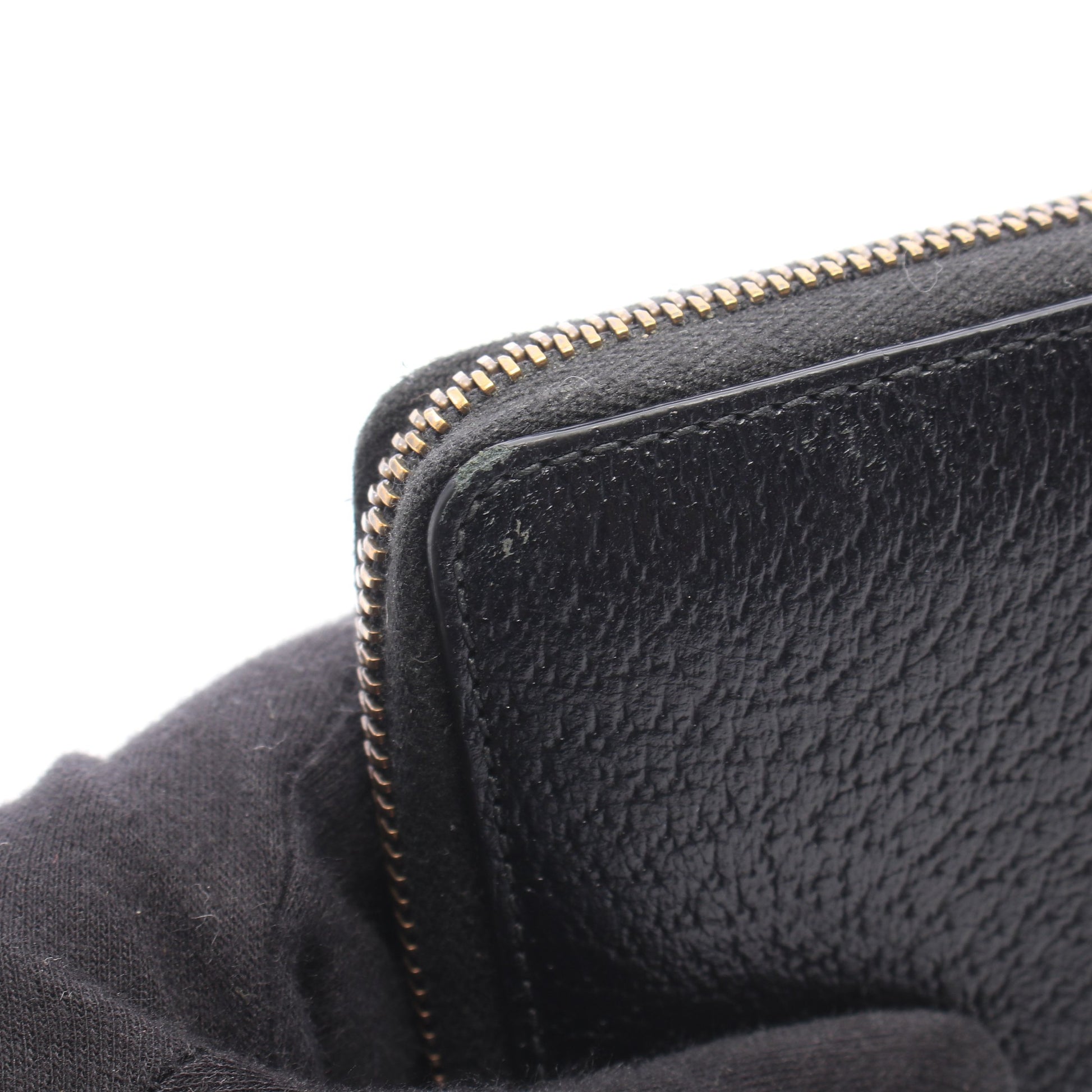 GGマーモント ラウンドファスナー長財布 レザー ブラック グッチ 財布・小物 GUCCI