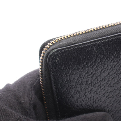 GGマーモント ラウンドファスナー長財布 レザー ブラック グッチ 財布・小物 GUCCI