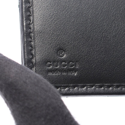 GGマーモント 二つ折り財布 レザー ブラック グッチ
