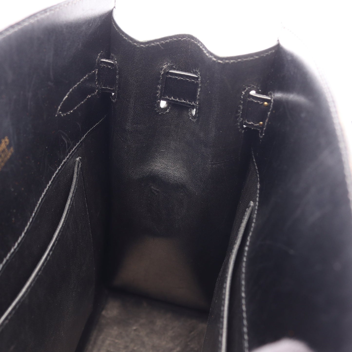 ケリースポーツMM ショルダーバッグ ボックスカーフ ブラック ゴールド金具 □B刻印 エルメス