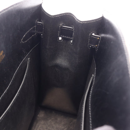 ケリースポーツMM ショルダーバッグ ボックスカーフ ブラック ゴールド金具 □B刻印 エルメス